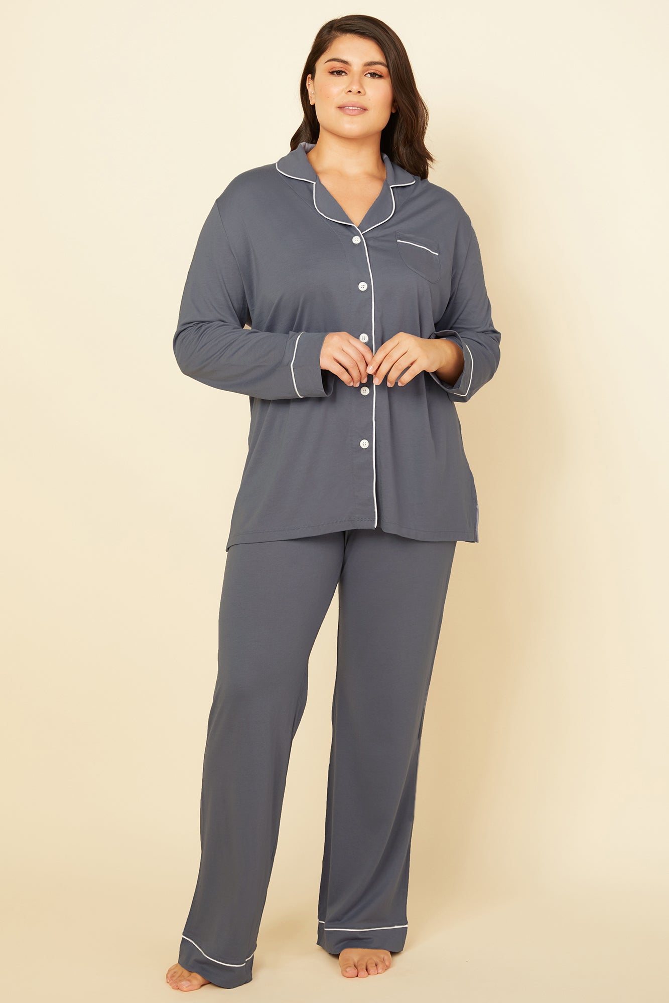 Cosabella Bella Long Sleeve Top Pant PJ Set (AMORE9644