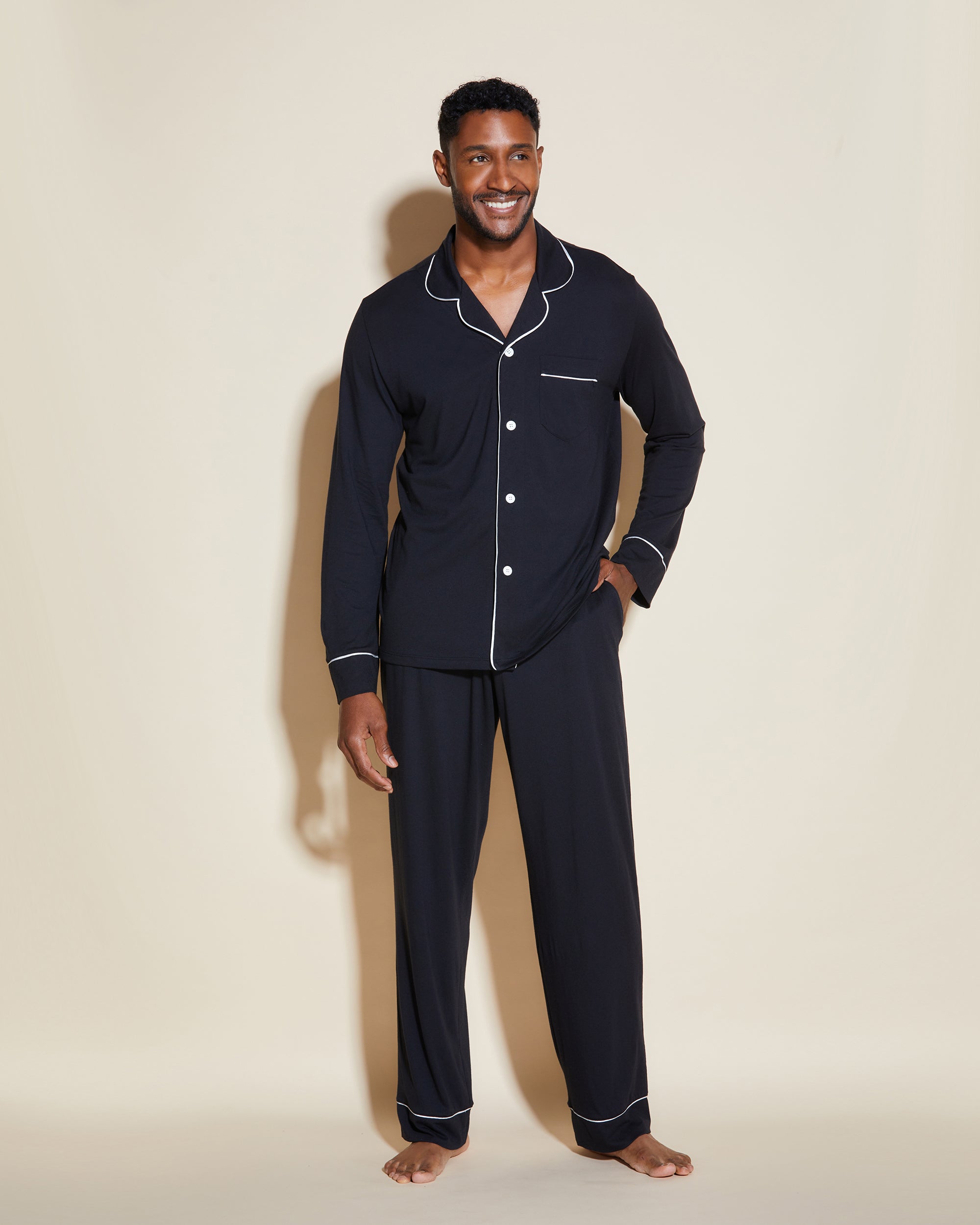 Cosabella | Conjunto Pijama Para Hombre Clásico Con Camisa De Manga Larga Y Pantalones