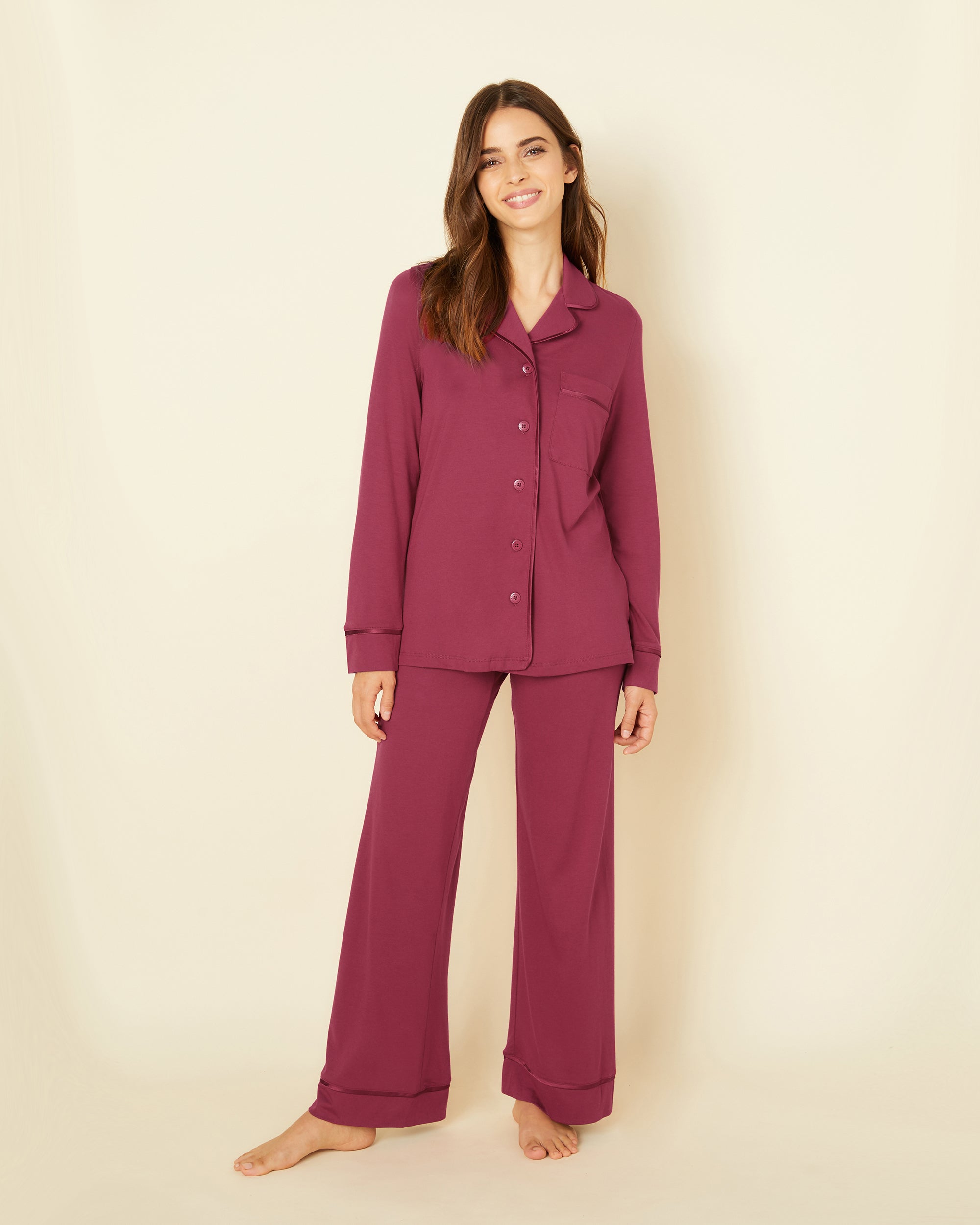 Womens Silk Satin Pajamas - High-quality PJ Set ''Brand new'' (Petite)