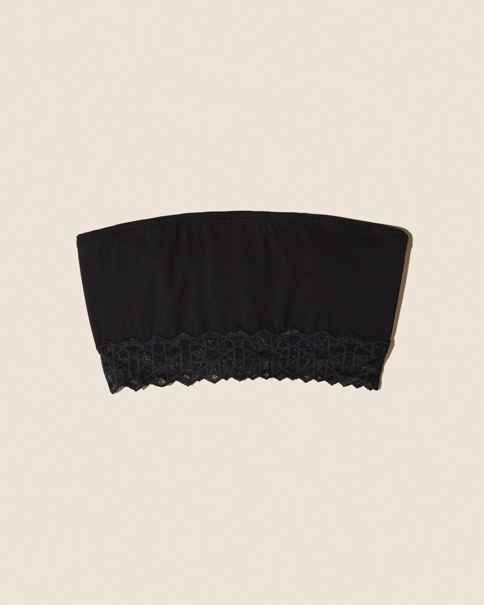 Black lace bandeau top
