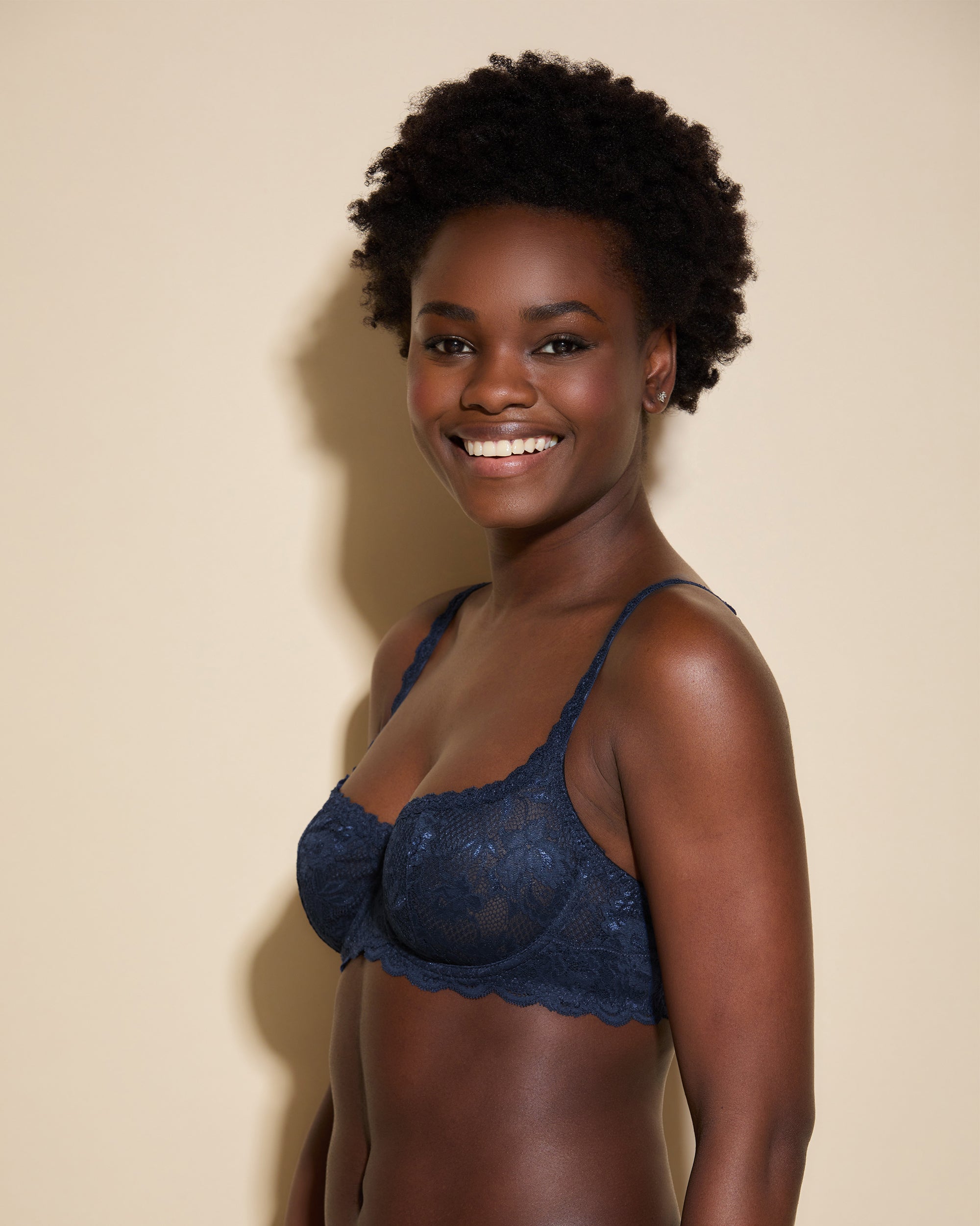 Cosabella Paradiso Petite Triangle Bralette in Navy Blue FINAL SALE (40%  Off) - Busted Bra Shop
