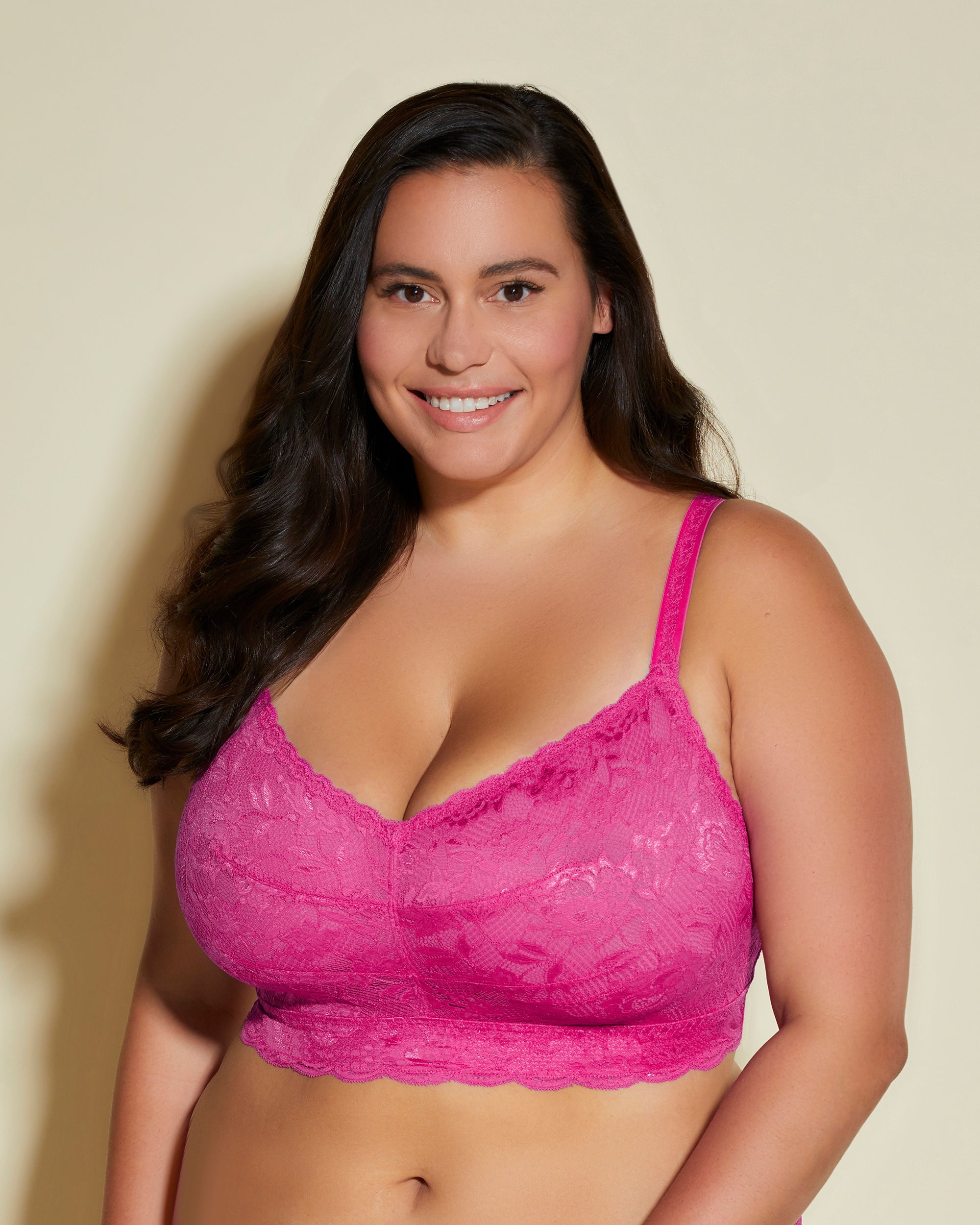 Womens Full Coverage Floral Lace Underwired Bra Plus Size Non Padded  Comfort Bra 36J Pink