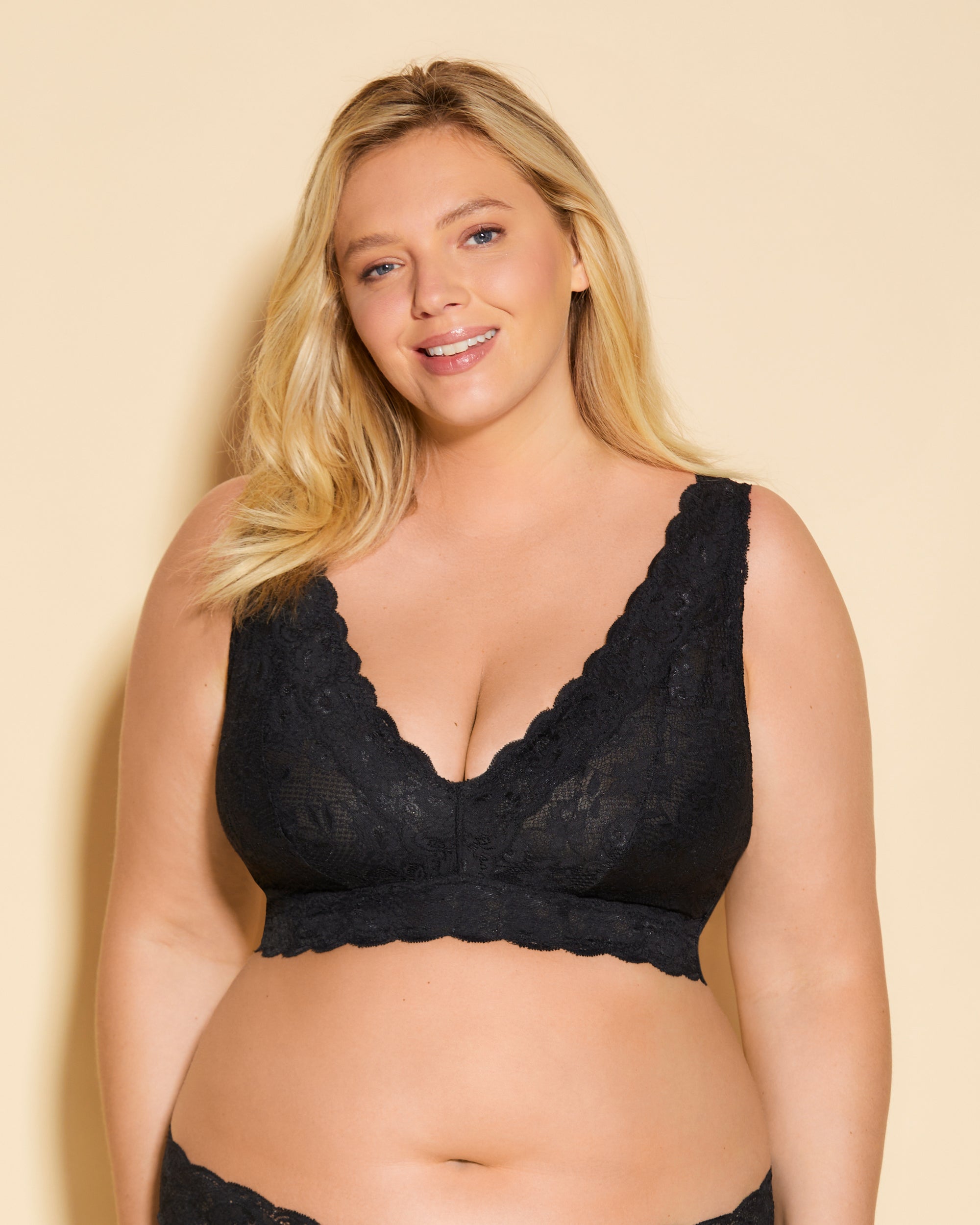 Cosabella Never Say Never Super Curvy Plungie Longline Bralette in Congo  FINAL SALE (40% Off) - Busted Bra Shop