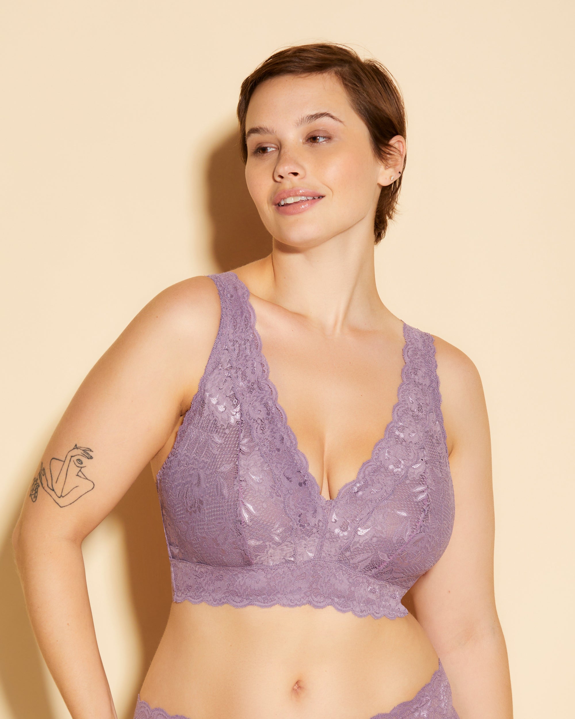 Cosabella, Never Say Never Extended Plungie Longline Bralette