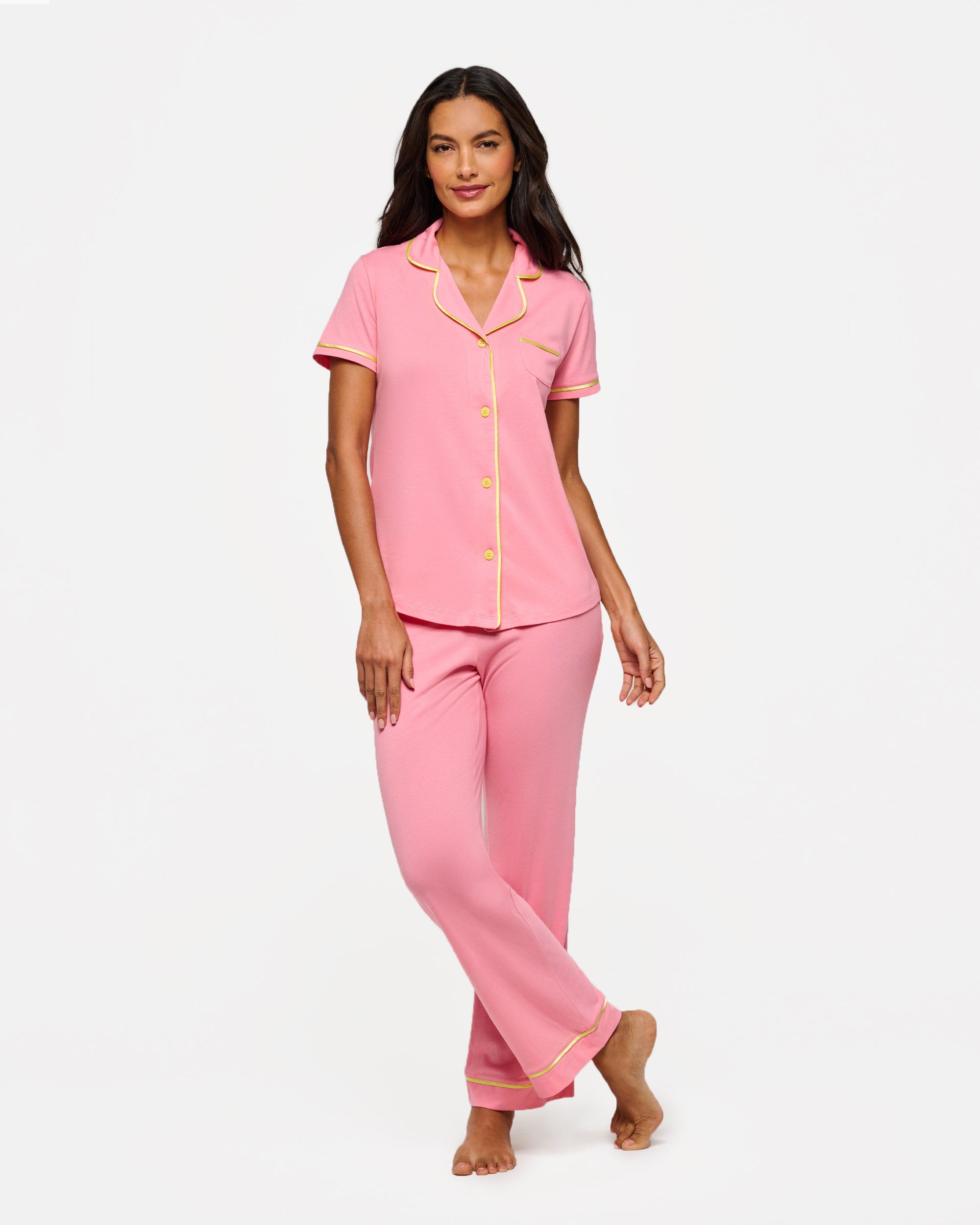 Cosabella Women's Bella Short Sleeve Pajama Set - Soft Pima Cotton & Modal Sleepwear - View #11