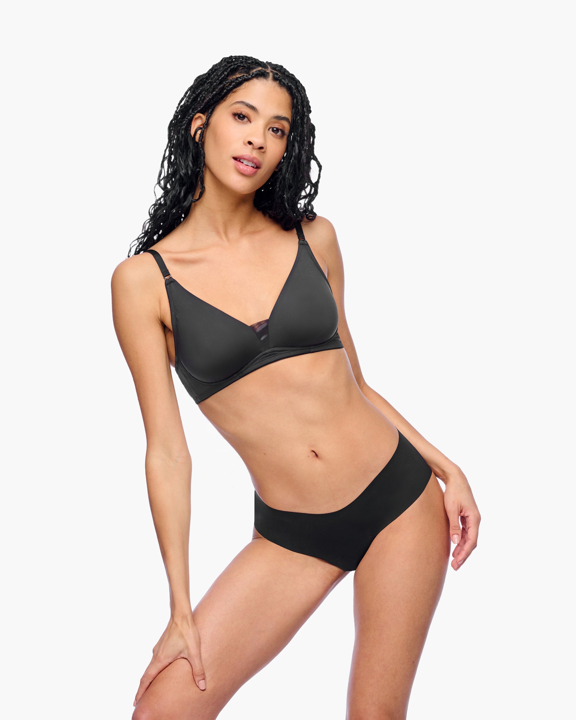 Cosabella Never Say Never Comfie Thong in Black