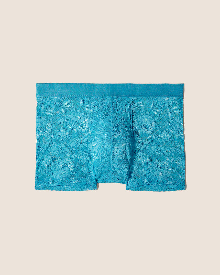 Blue Mens Boxer - Never Say Never Form Classic Trunk