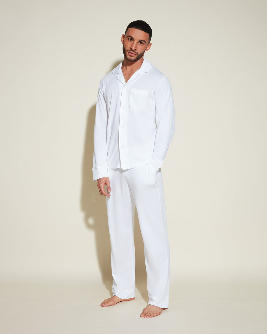 Bella Men's Classic Long Sleeve Top & Pant Pajama Set