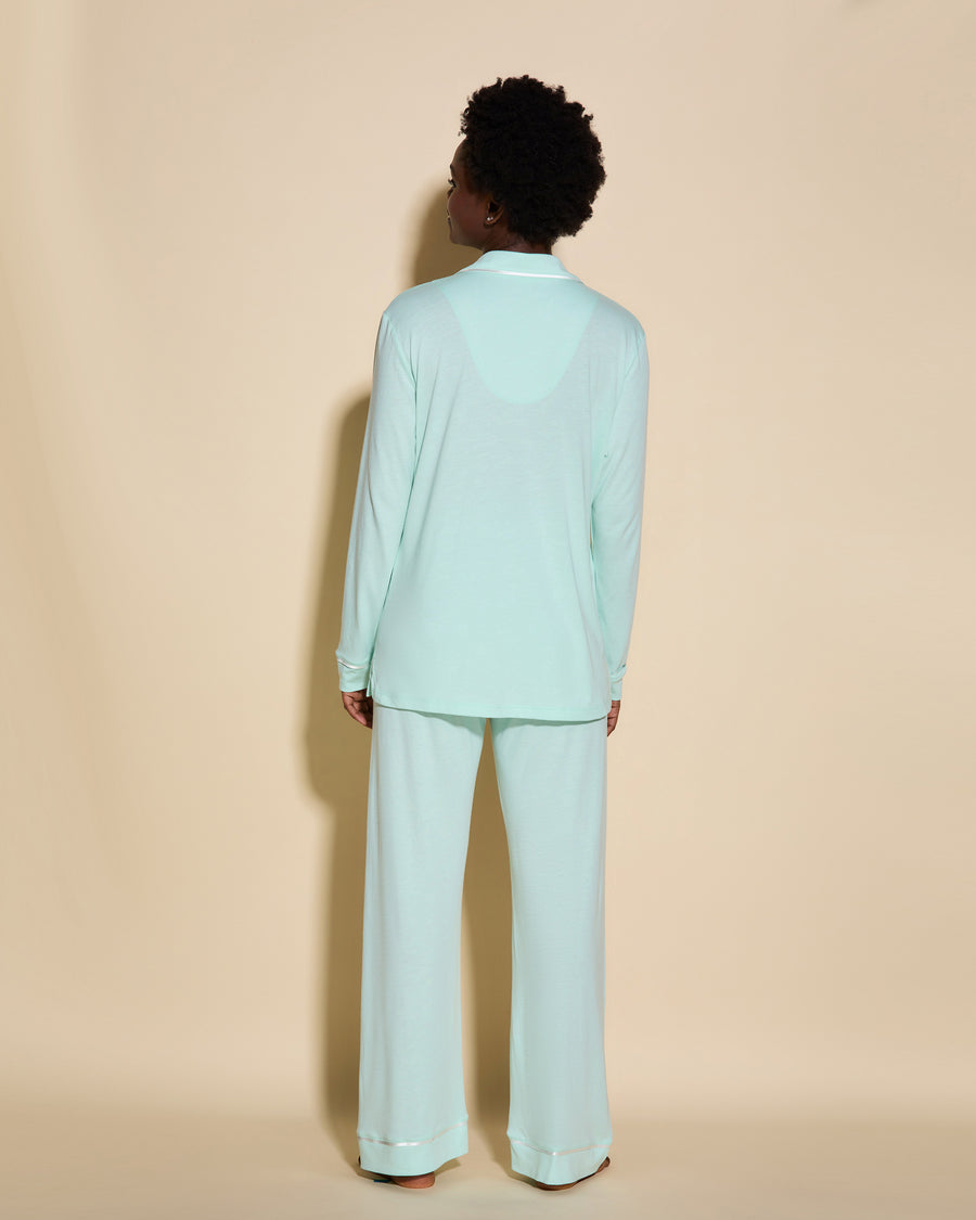 Blue Set - Bella Relaxed Long Sleeve Top & Pant