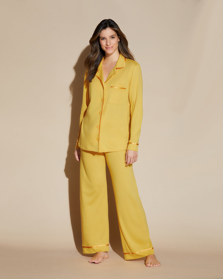 Yellow Set - Bella Relaxed Long Sleeve Top & Pant