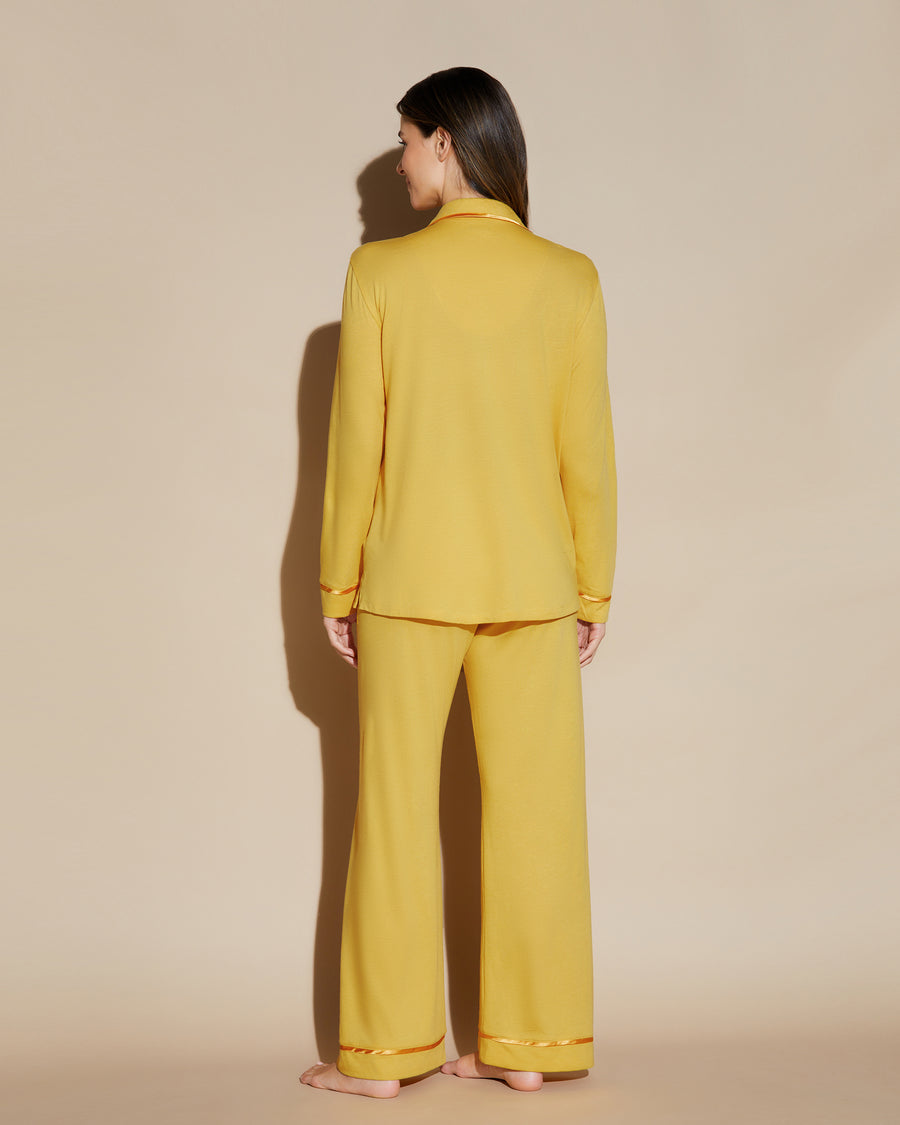 Yellow Set - Bella Relaxed Long Sleeve Top & Pant