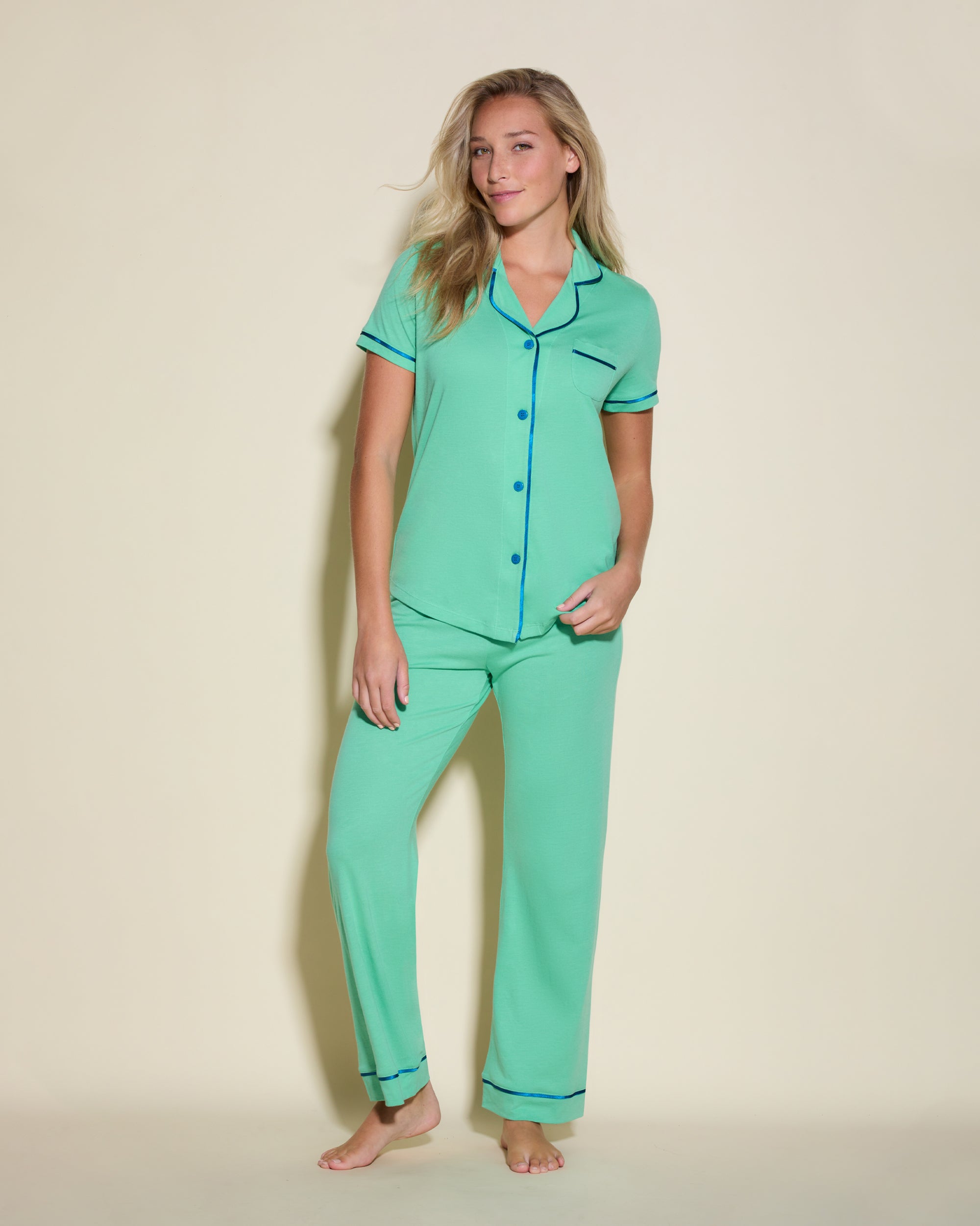 Cosabella Women's Bella Short Sleeve Pajama Set - Soft Pima Cotton & Modal Sleepwear - View #4