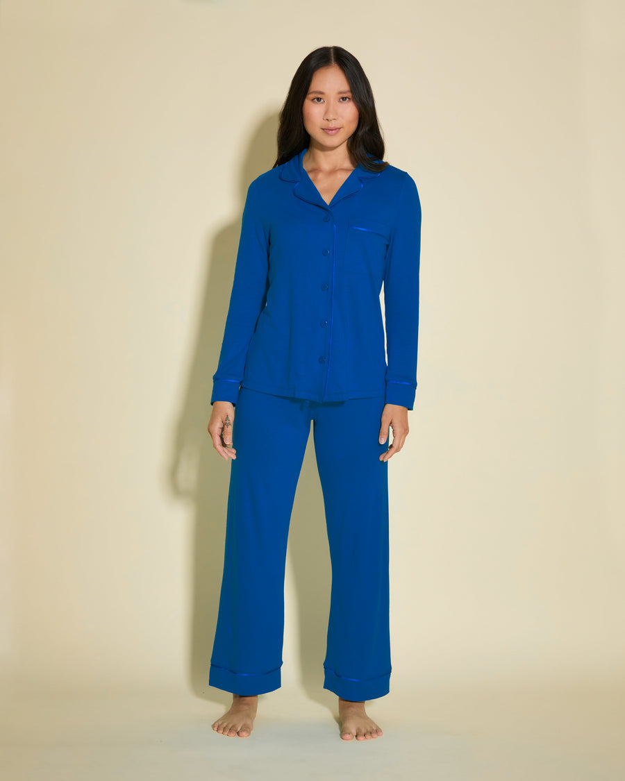 Blue Set - Bella Petite Long Sleeve Top & Pant Pajama Set
