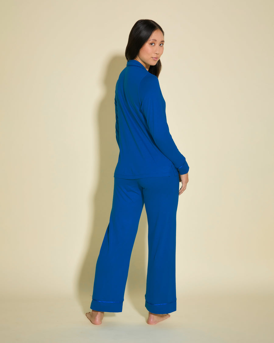 Blue Set - Bella Petite Long Sleeve Top & Pant Pajama Set