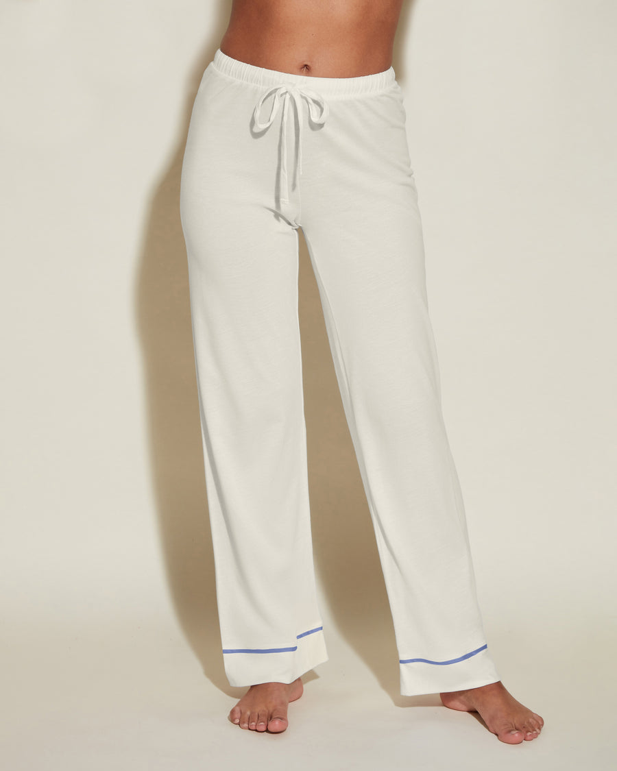 White Set - Bella Petite Long Sleeve Top & Pant Pajama Set