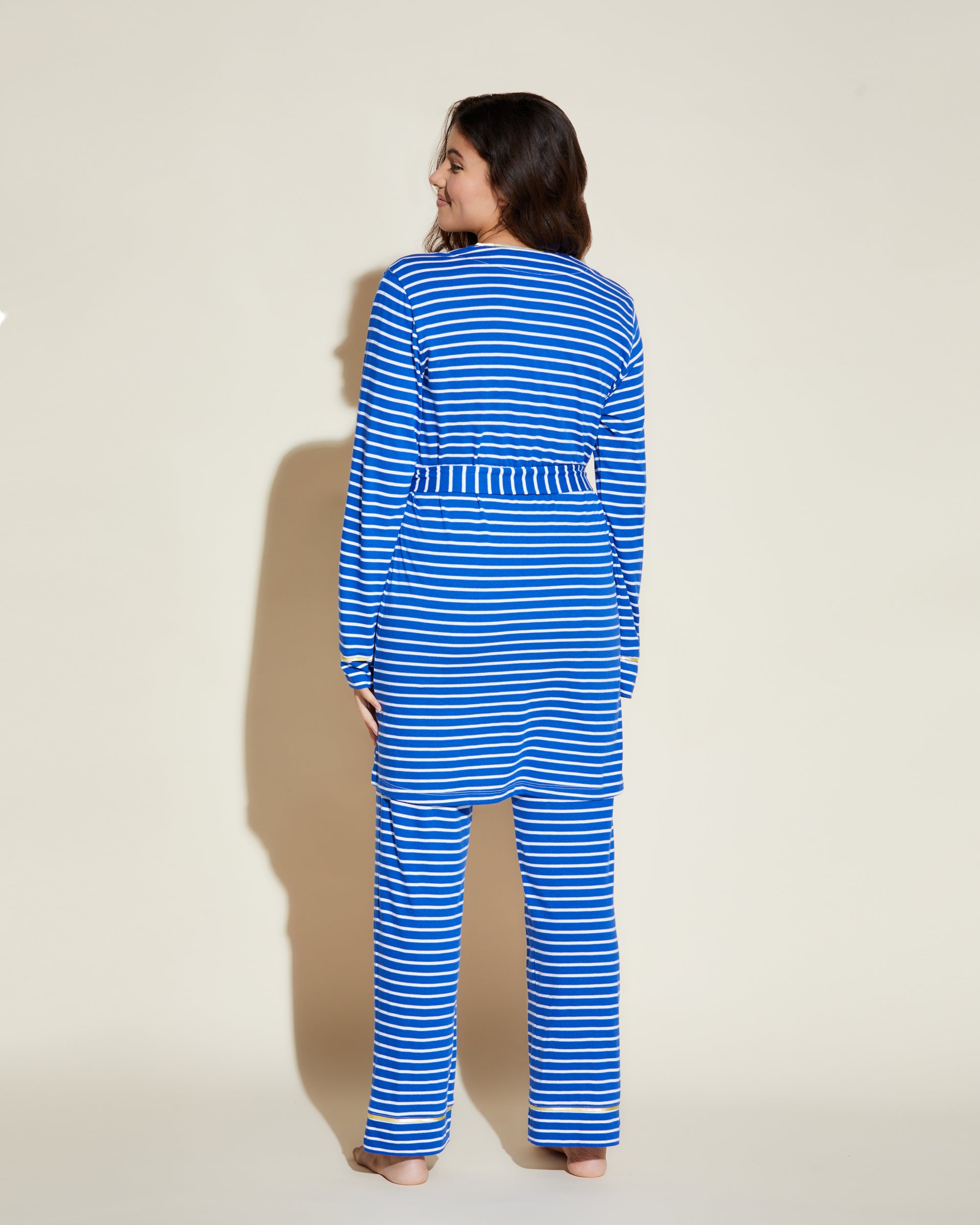 Cosabella | Bella Printed Curvy Cami, Pant & Robe Pajama Set