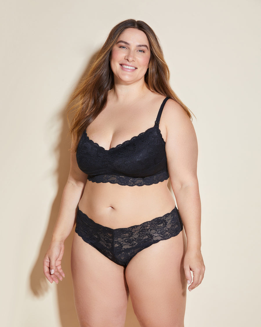 Noir String - Never Say Never String Ficelle Taille Basse Grande Taille Cutie