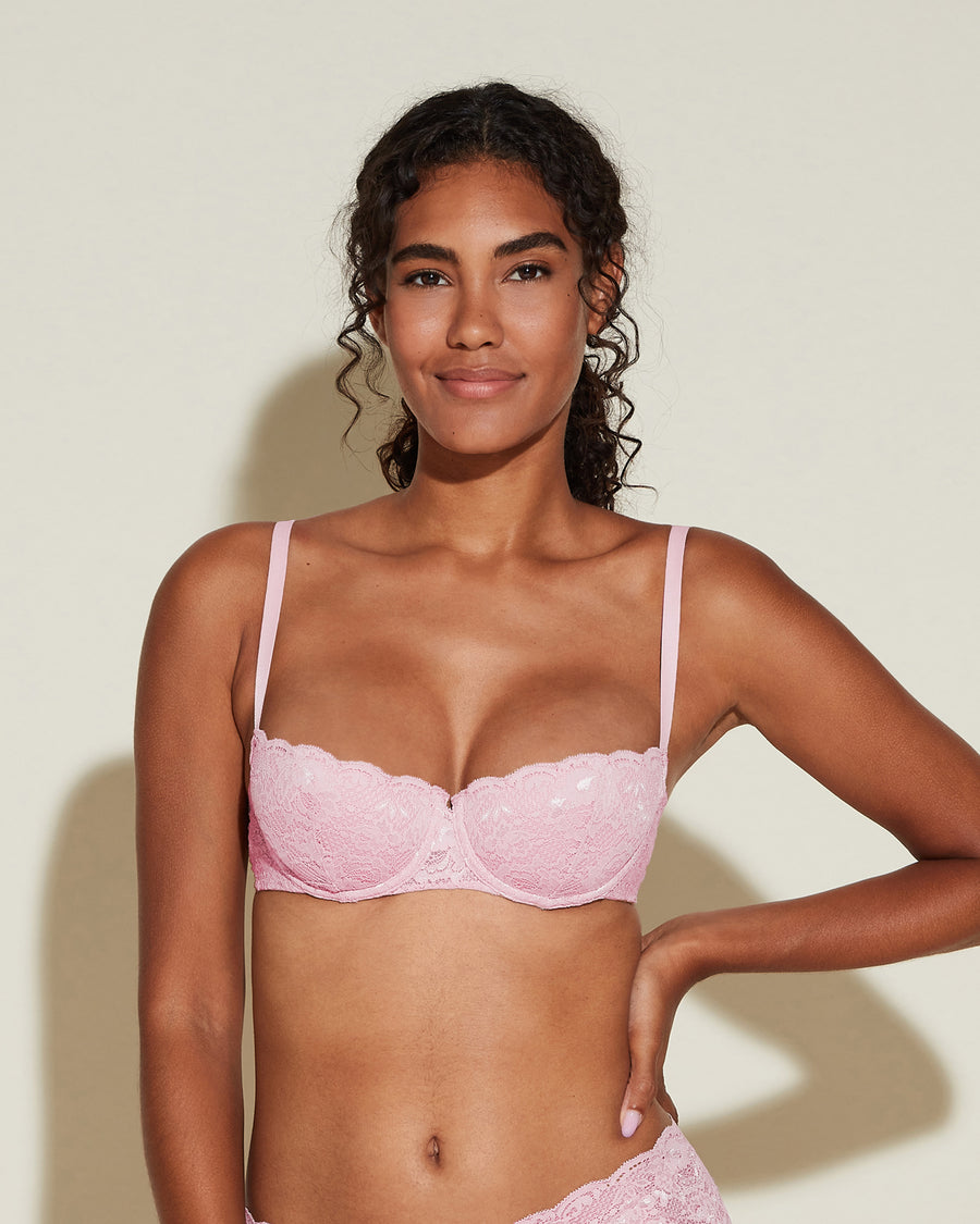 pink push up bralette
