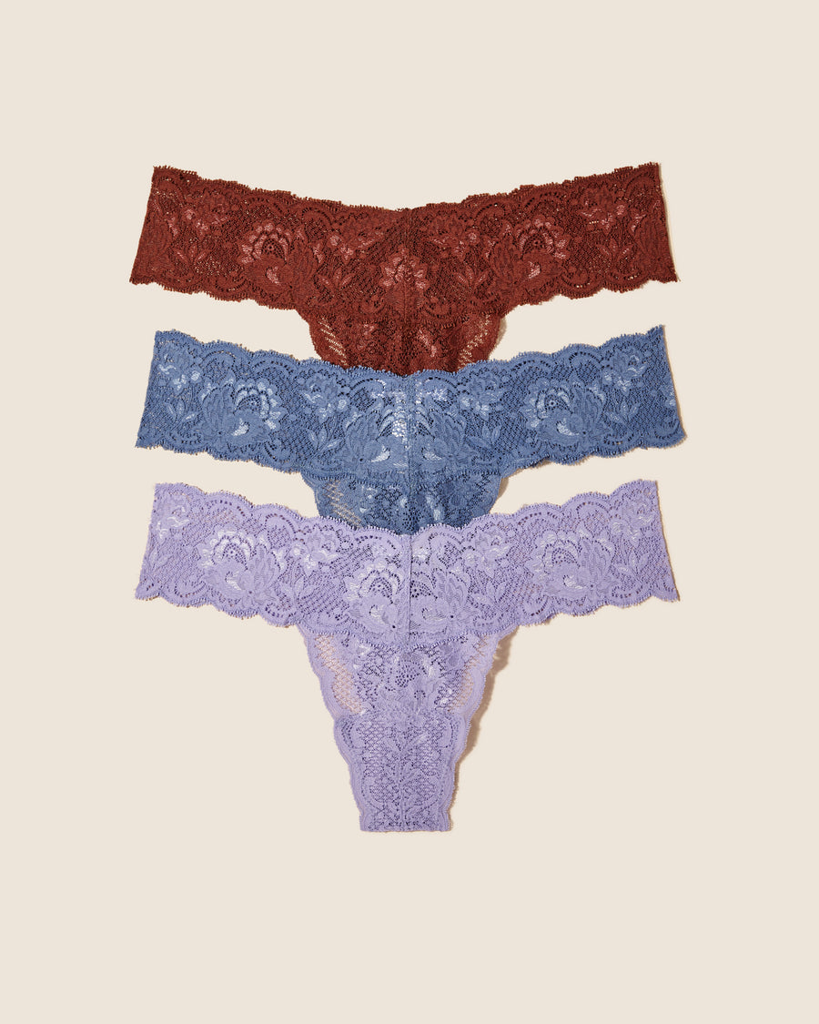 Multi Thong - Never Say Never Cutie Lr Thong 3 Pack