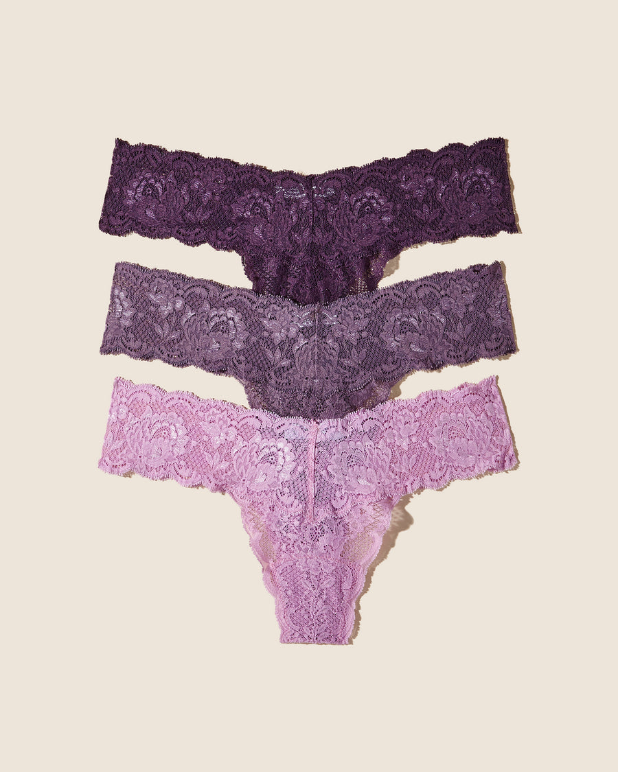 Multi Thong - Never Say Never Cutie Lr Thong 3 Pack