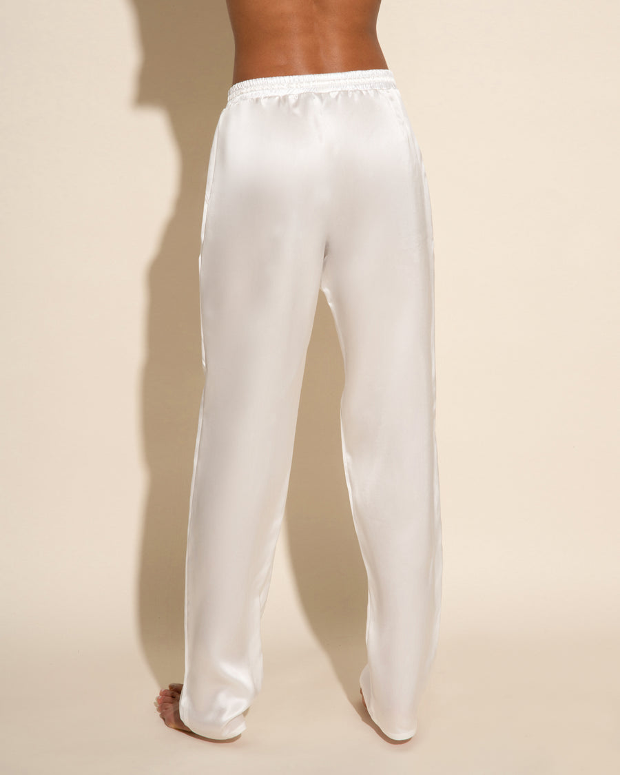 White Pant - Sanika Silk Pant